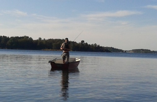 Stockholm archipelago is popular among fishermen. 